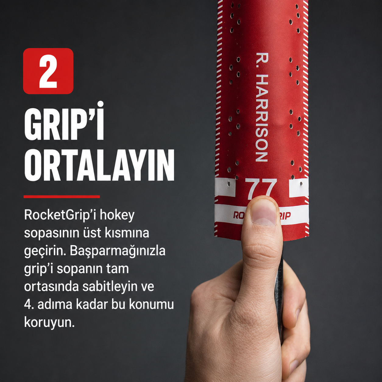 RocketGrip Hole Hokey Sopası Grip USA