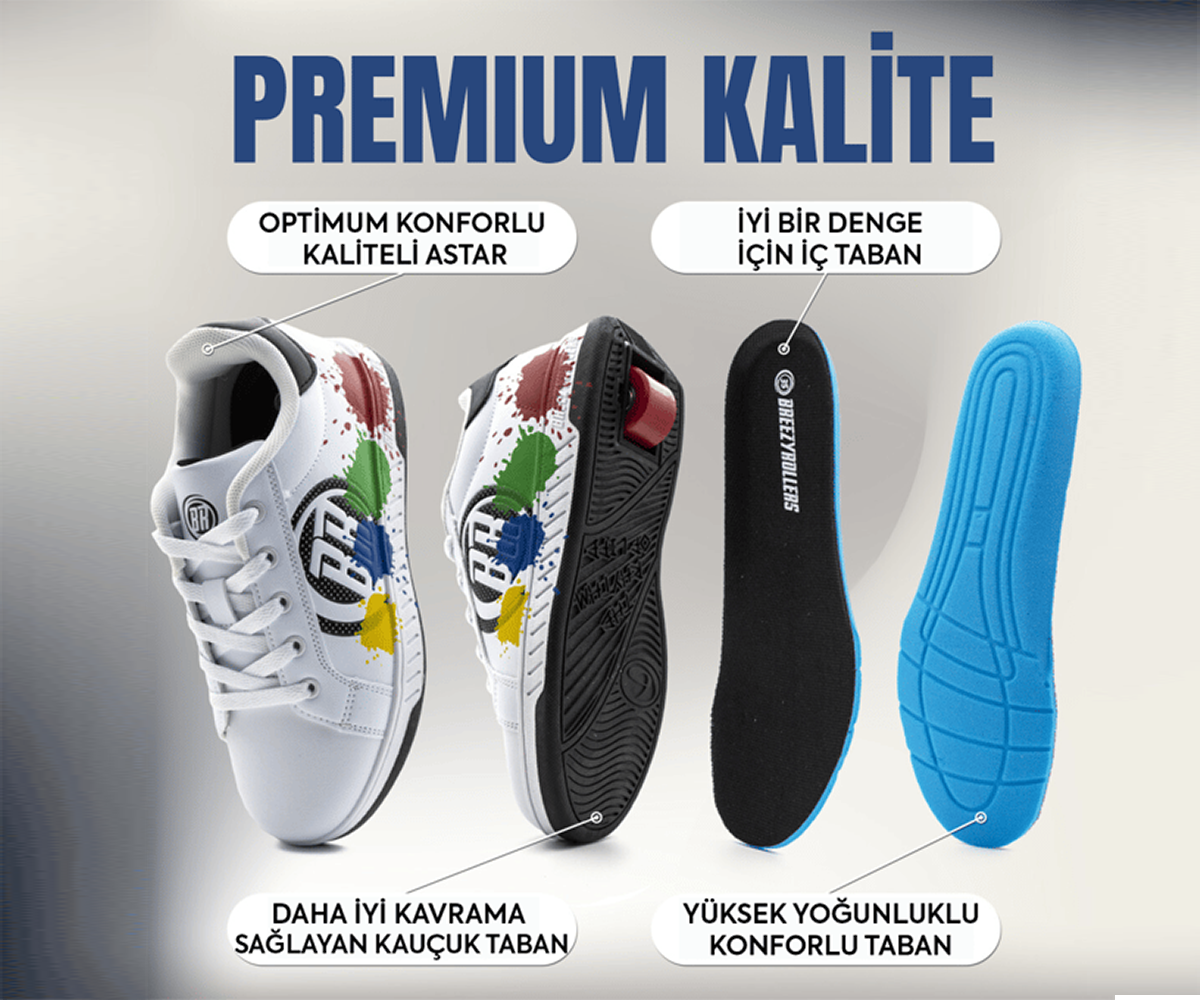 Tekerlekli Spor Ayakkabı Jumper Cream