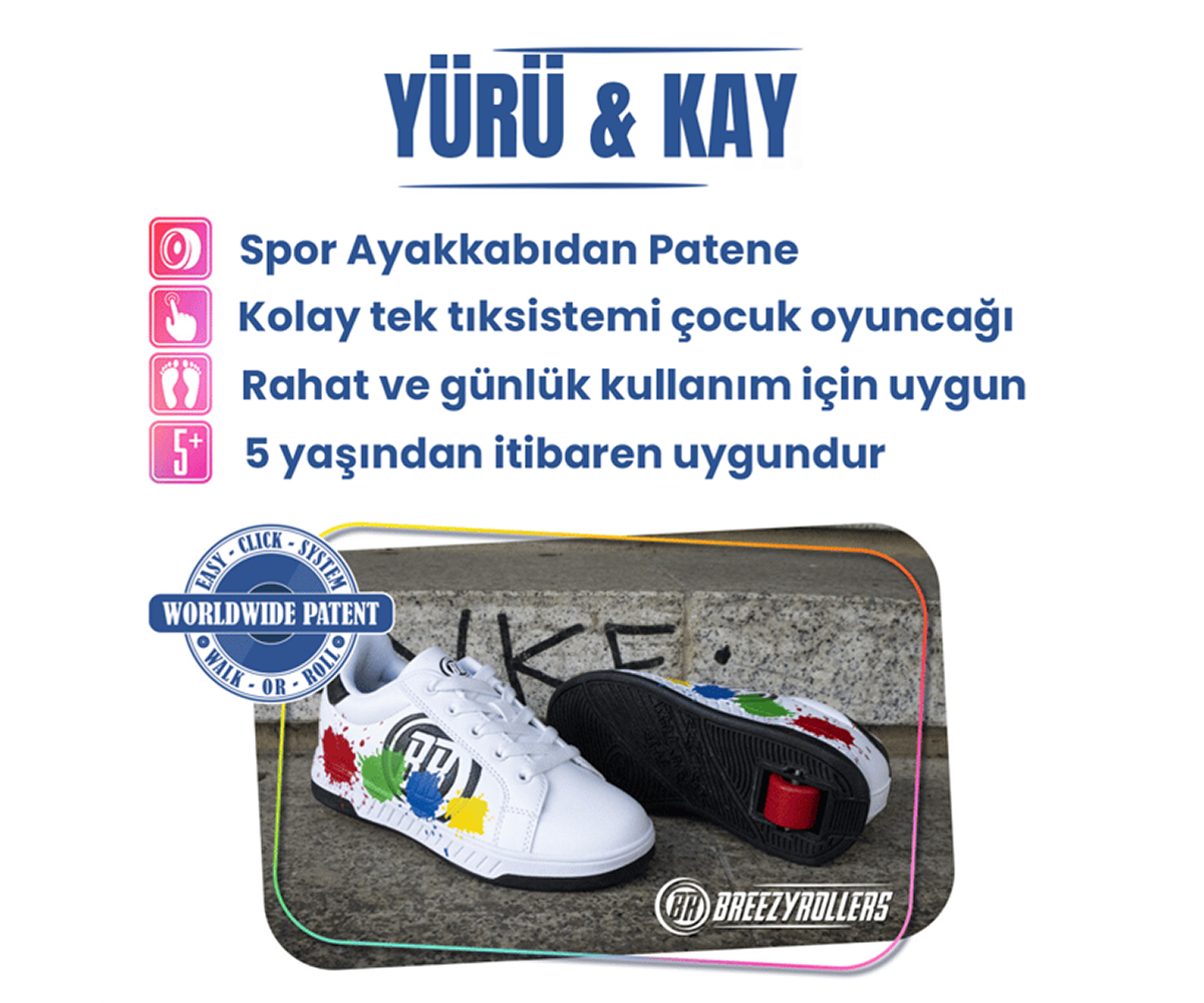 Tekerlekli Spor Ayakkabı Pembe