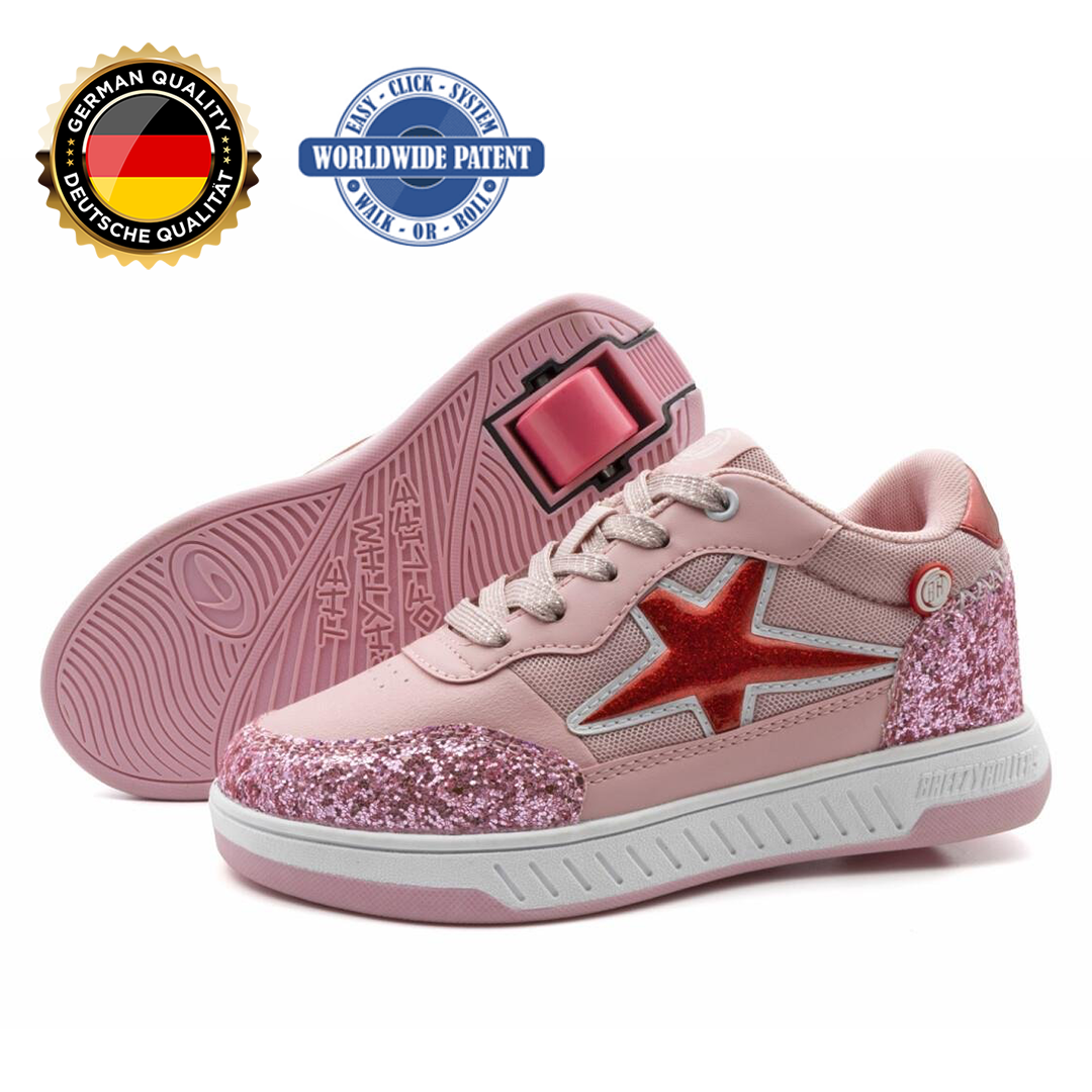 Tekerlekli Spor Ayakkabı Star gül/pembe