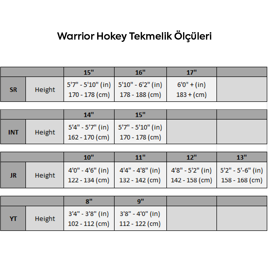 Warrior Alpha LX40 Junior Hokey Dizlik