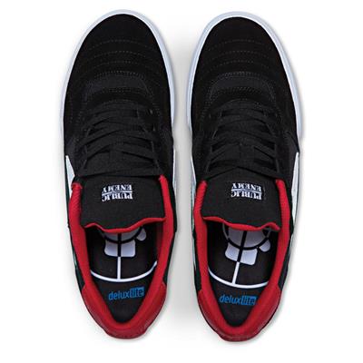 Lakai Cambridge - Public Enemy Black/Red Suede