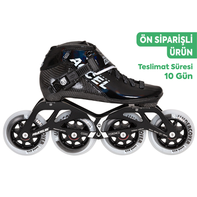 Accel Race Black Kids Racing Paten