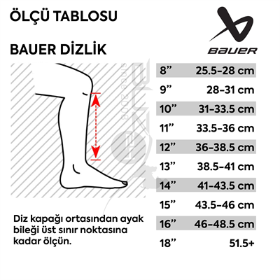 BAUER SUPREME M5PRO HOKEY SENIOR Dizlik