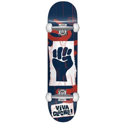 Cliche 7.75 Viva Blue Red Skateboard Kaykay