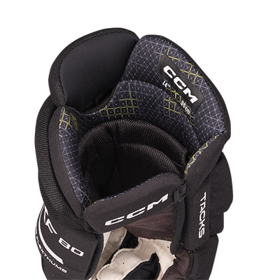 CCM HGXF80 Senior Hokey Eldiveni Siyah