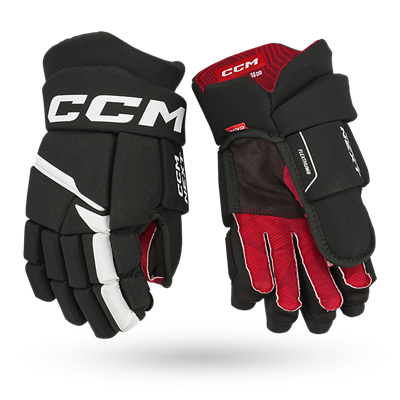 CCM Next23 Junior Hokey Eldiveni Siyah