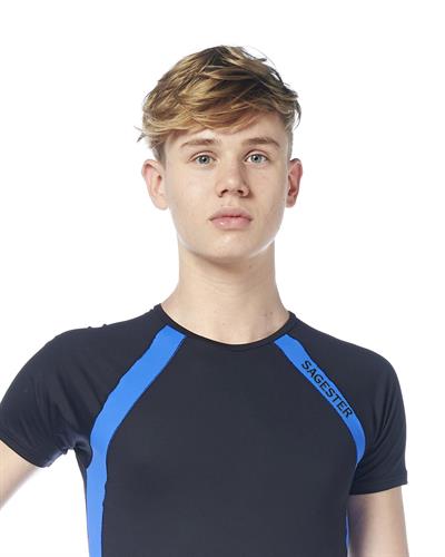 Sagester Erkekler/Erkek Çocuklar için çift renkli yüksek teknolojili Tişört