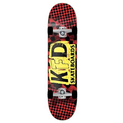 KFD 8.25 Checker Ransom Young Gunz Red Skateboard Kaykay