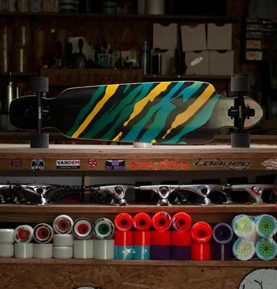 Landyachtz Battle Axe Spectrum Drop Trough Complete 38.2