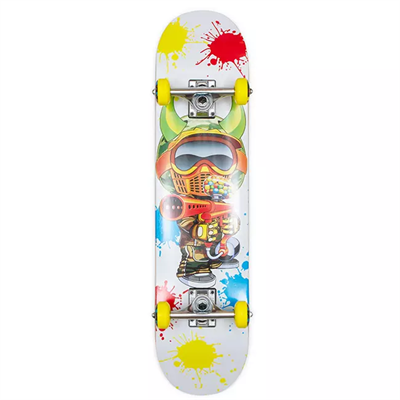 Speed Demons 8.0 Paintballer White Skateboard Kaykay