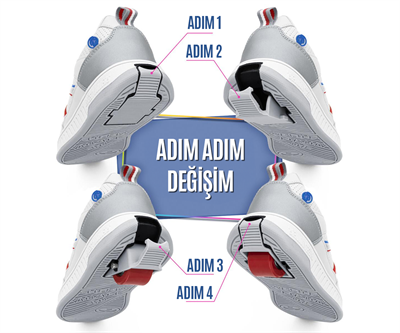 Tekerlekli Spor Ayakkabı Classic Black