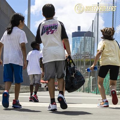 Tekerlekli Spor Ayakkabı Splash beyaz/siyah