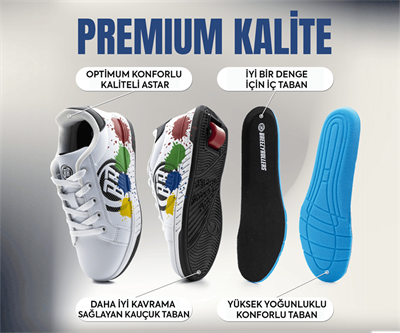 Tekerlekli Spor Ayakkabı Star gümüş/gri