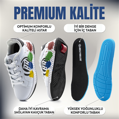 Tekerlekli Spor Ayakkabı Klasik Beyaz