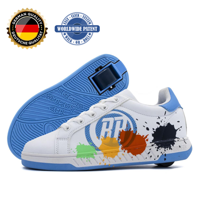 Tekerlekli Spor Ayakkabı Splash Beyaz/Açık Mavi