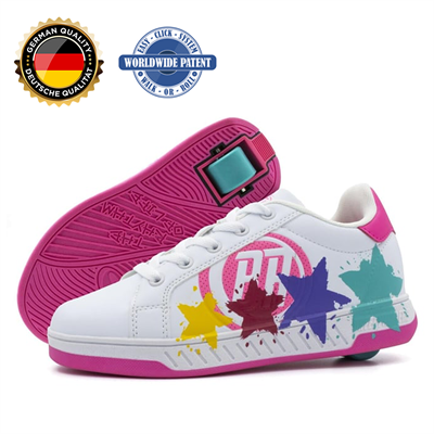 Tekerlekli Spor Ayakkabı Splash beyaz/pembe