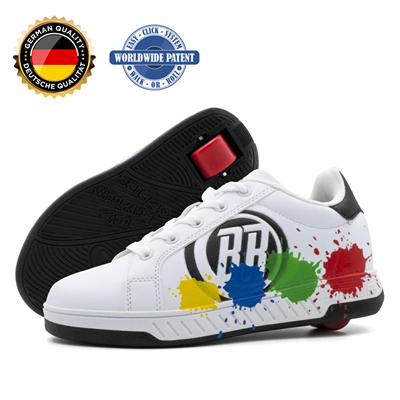 Tekerlekli Spor Ayakkabı Splash beyaz/siyah