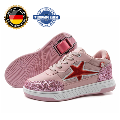 Tekerlekli Spor Ayakkabı Star gül/pembe