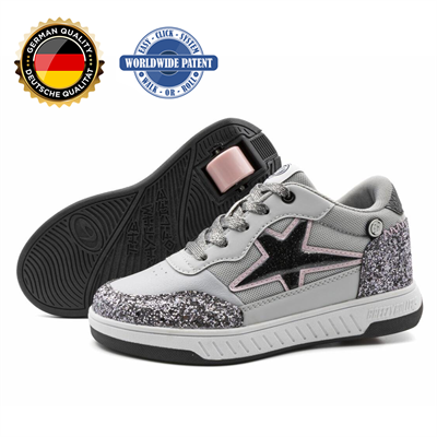 Tekerlekli Spor Ayakkabı Star gümüş/gri