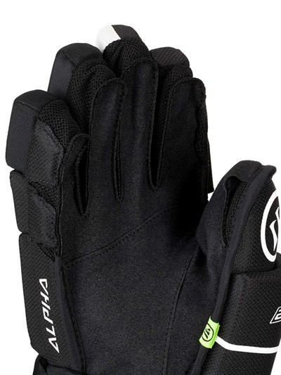 Warrior Alpha LX2 Comp JUNIOR Hokey Eldiveni I BLACK