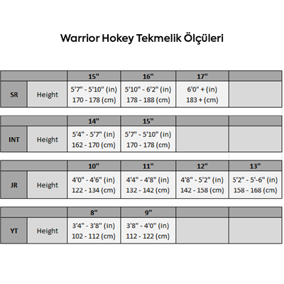 Warrior Alpha LX40 Junior Hokey Dizlik