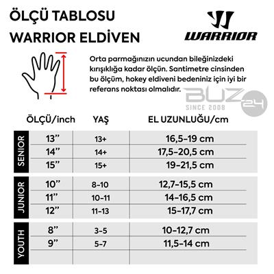 WARRIOR LX Pro 12 Junior Hokey Eldiveni Black/Red