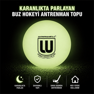 Winnwell Karanlıkta Parlayan Hokey Antrenman Topu