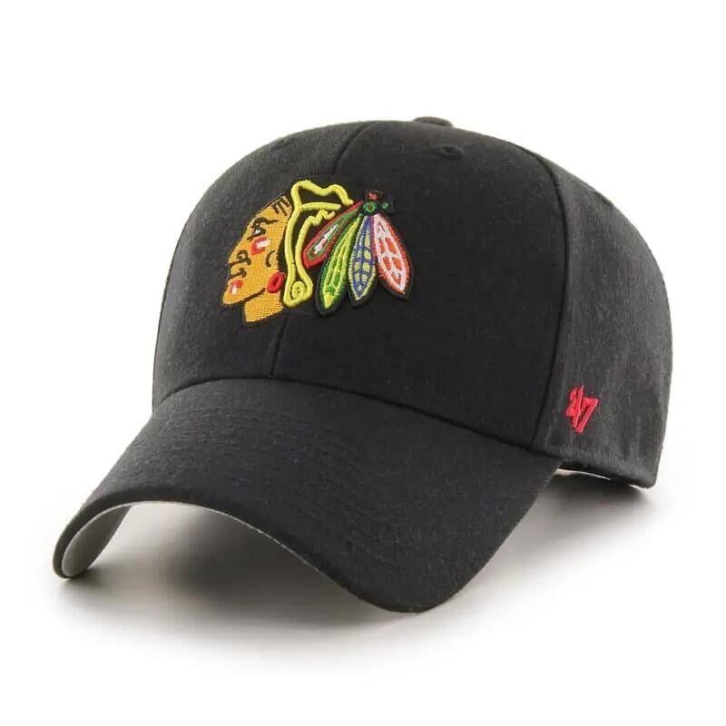 '47 Brand NHL Chicago Blackhawks MVP Şapka – Siyah