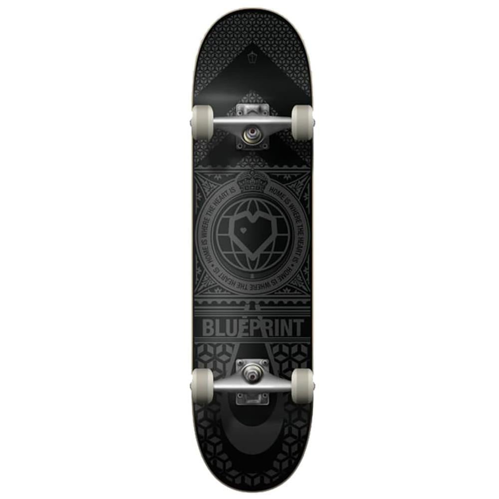 BluePrint 8.5 Home Heart Black Black Skateboard Kaykay
