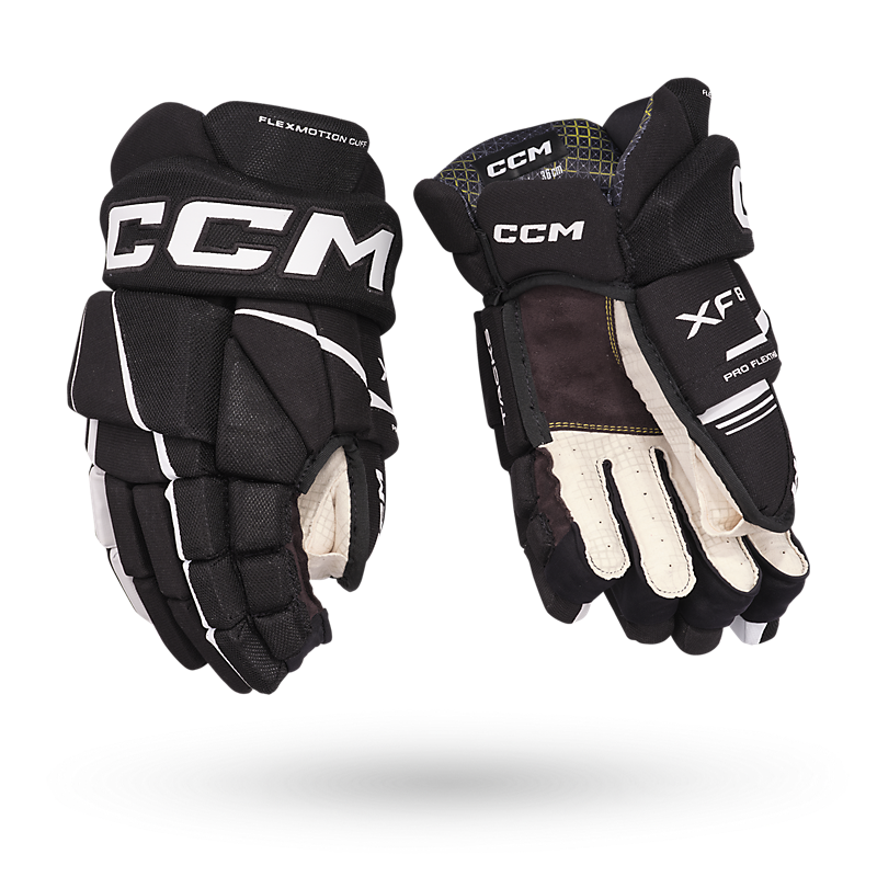 CCM HGXF80 Senior Hokey Eldiveni Siyah
