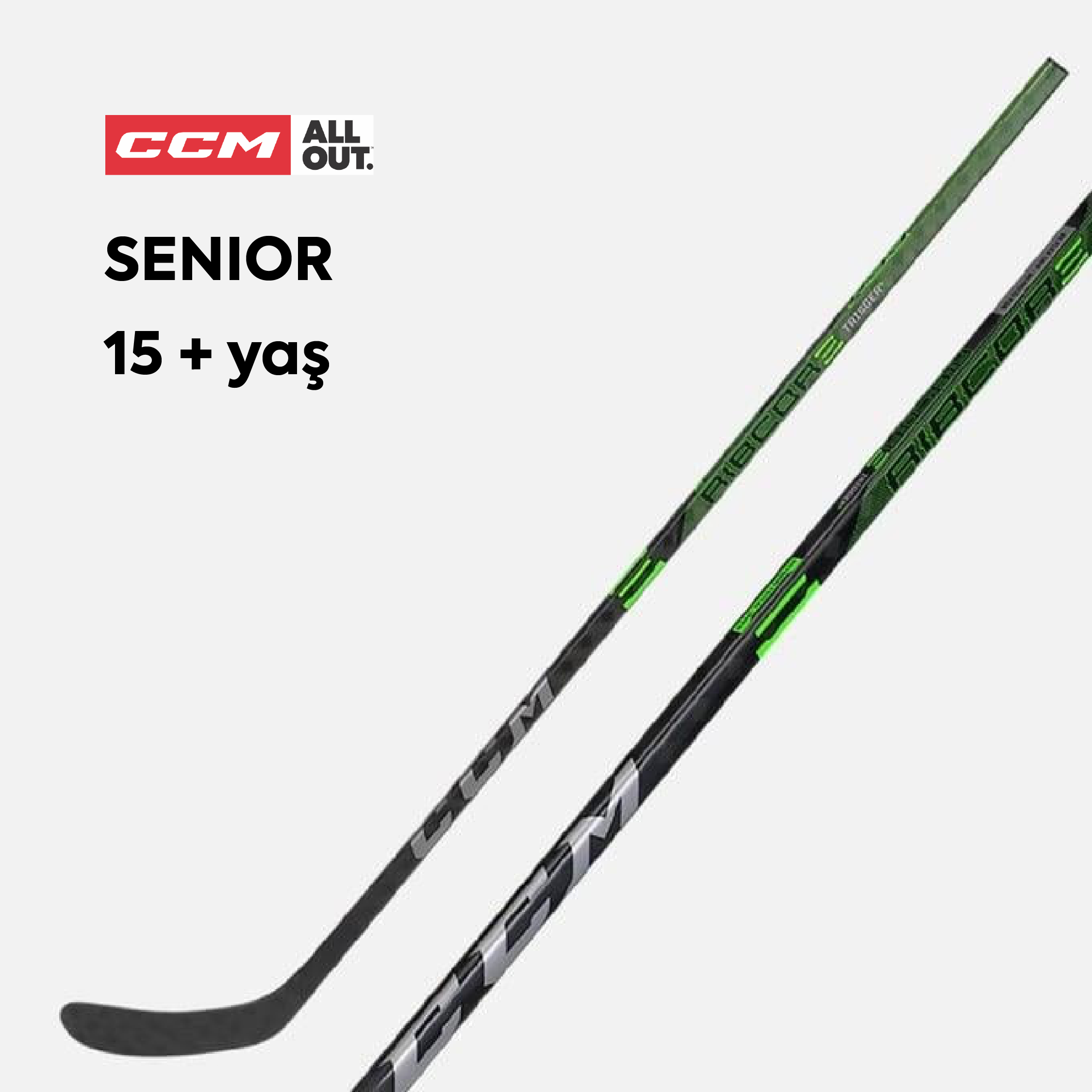 CCM Ribcor Trigger 5 Senior 95 Flex P88 Kaşık Sağ Hokey Sopası