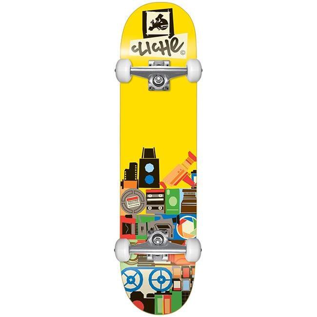 Cliche 8.0 Document Yellow Skateboard Kaykay