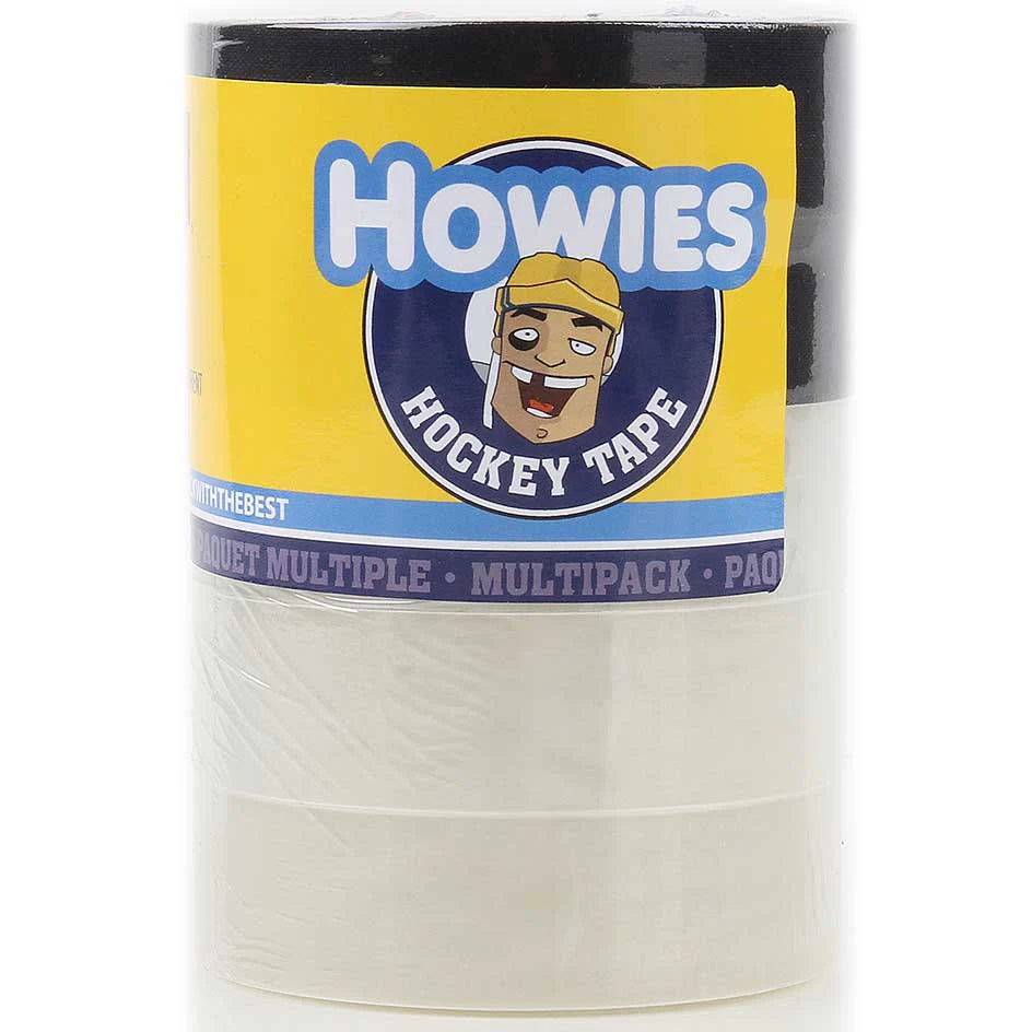 HOWIES Siyah ve Şeffaf Hokey Bandı Seti – 25,4 mm (5'li Paket)