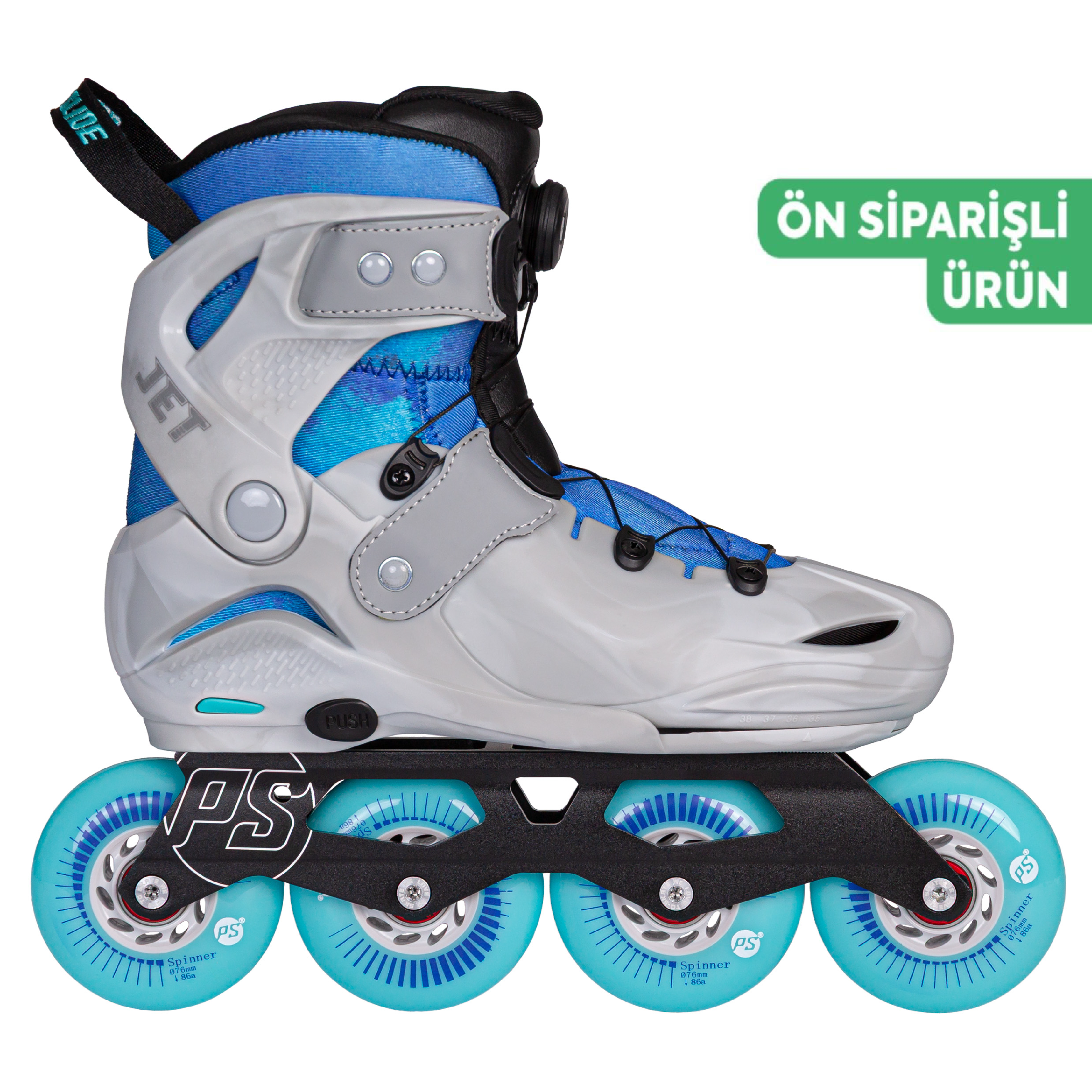 Powerslide Jet Pro PDS Smoky Grey adj. Çocuk Pateni