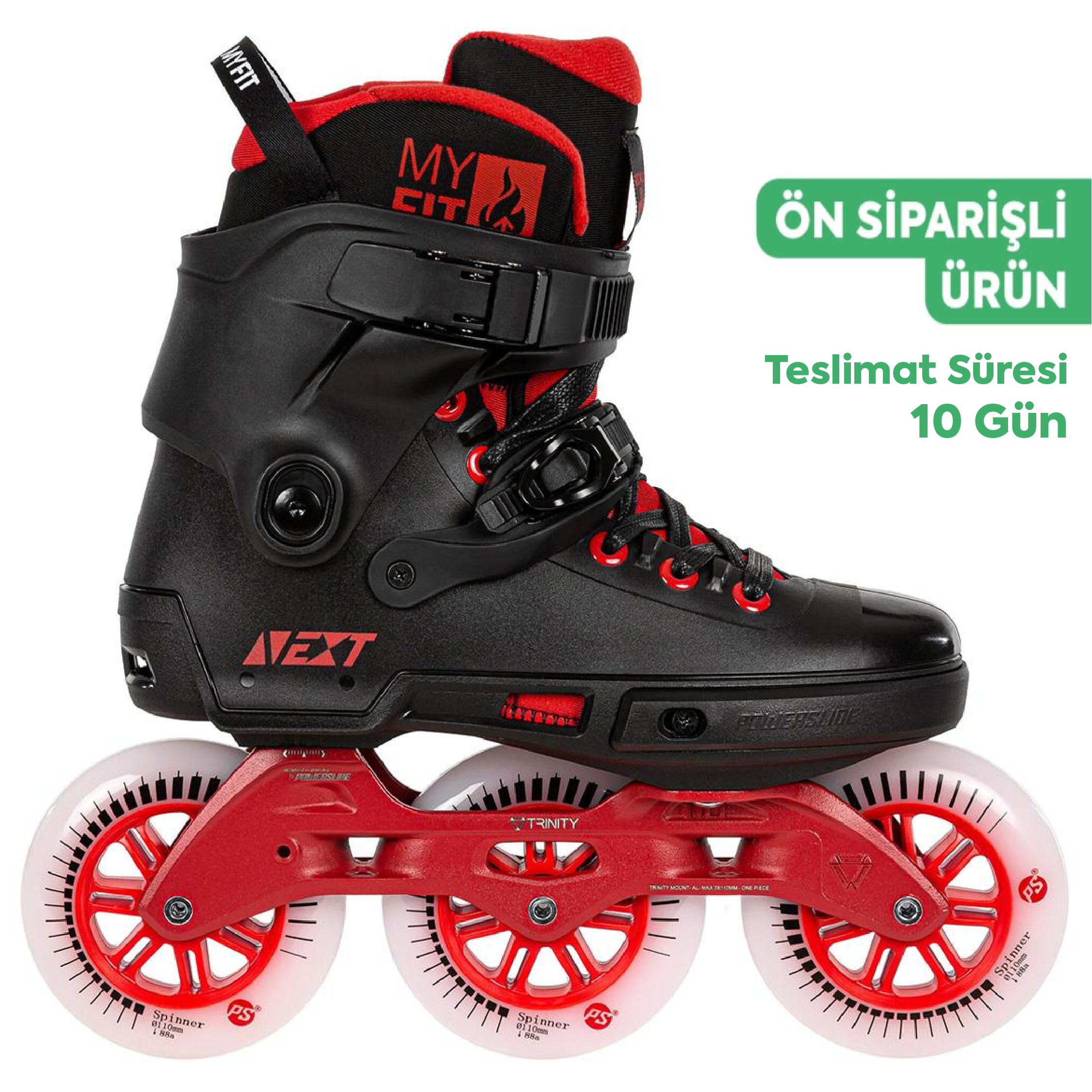 Powerslide Next Black Red 110 Urban Paten