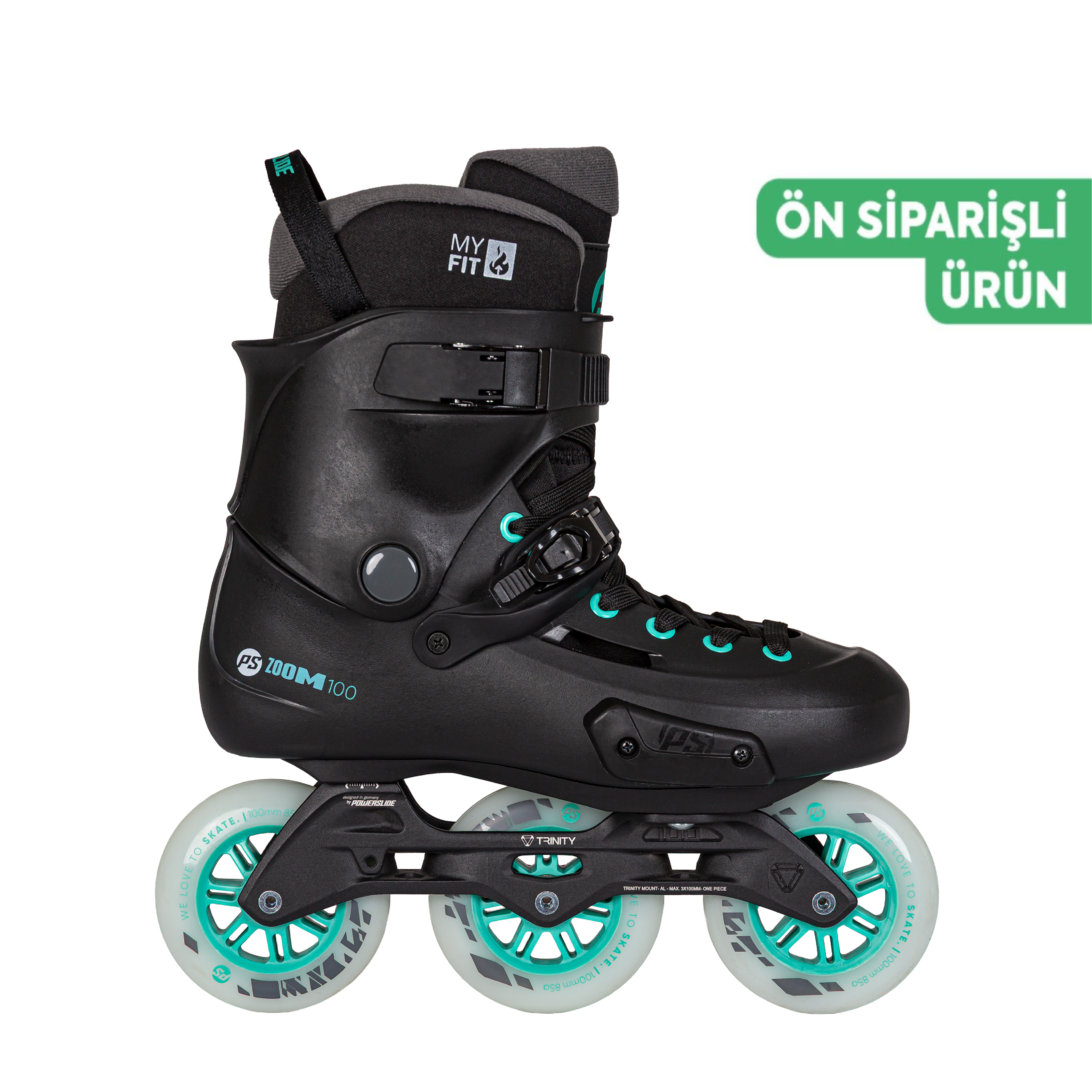 Powerslide Zoom Pro 100 Black Mint Urban Paten