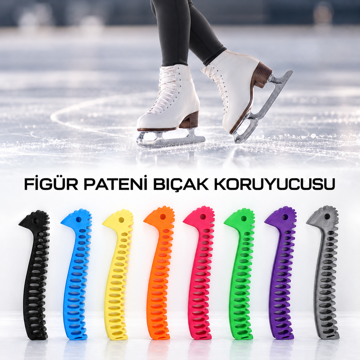 UNDERICE Flex Esnek Figür Paten Bıçak Koruyucu