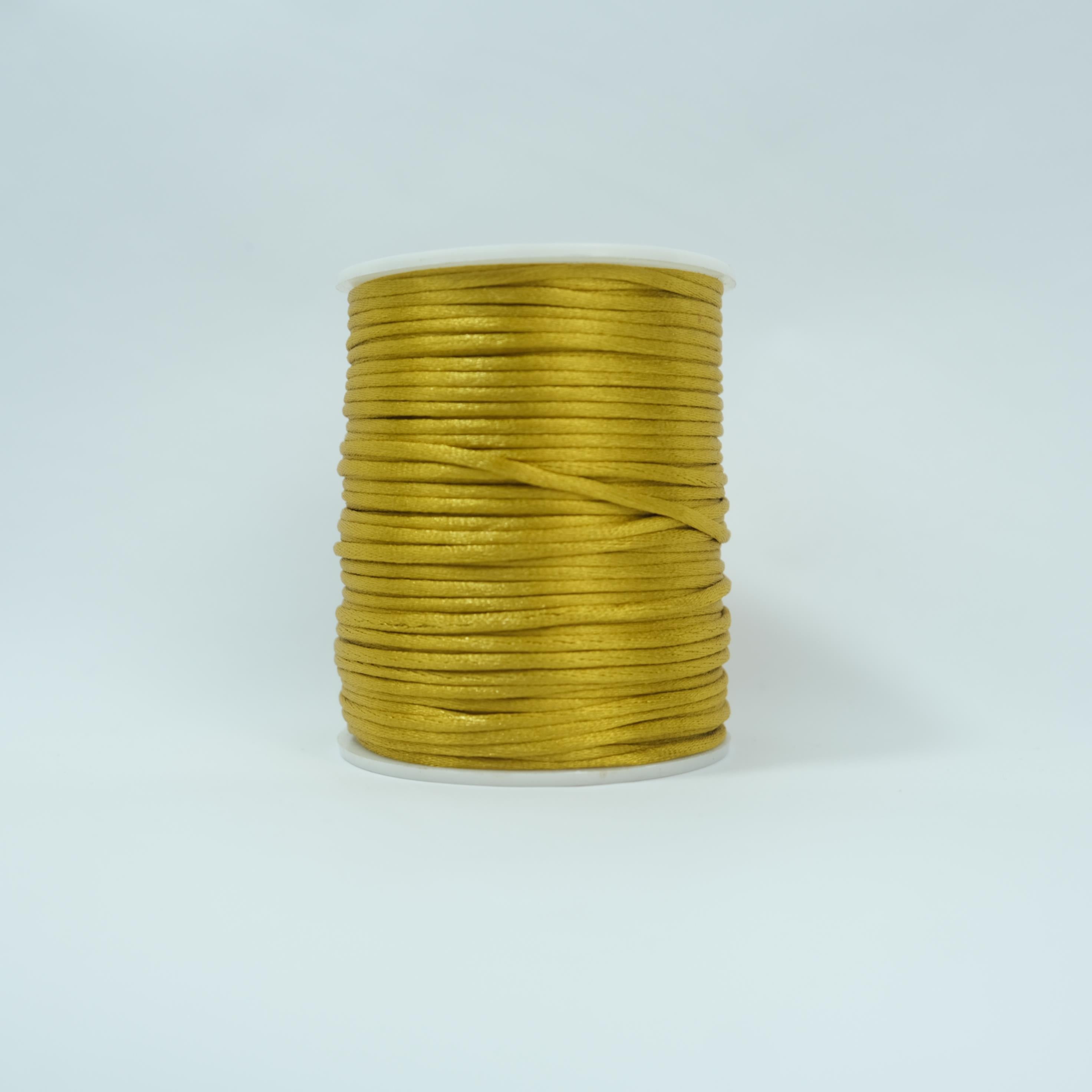Floş İp - Takı İpi - Sıçan Kuyruğu İp - Bileklik İpi 2 mm Cappichino - 22