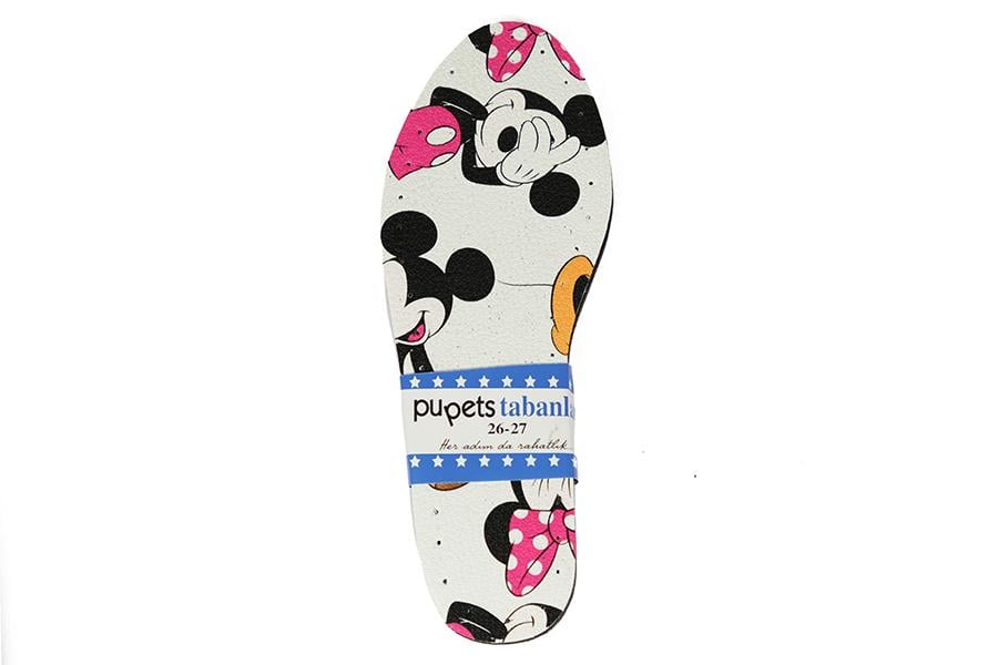 Mickey ve Minnie Desenli Çocuk & Bebek Taban 26-27