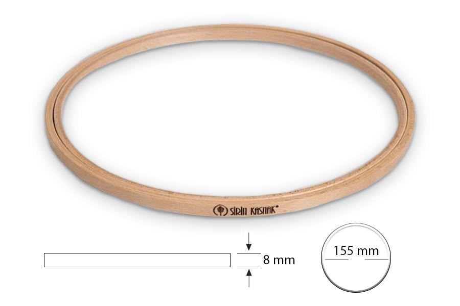 Şirin Kasnak Vidasız Dar Gergef Nakış Kasnağı 201-3 15,5 cm