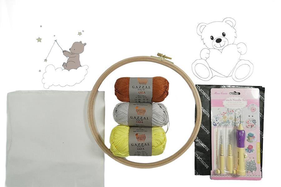 Ayıcık Şablonu Punch Seti