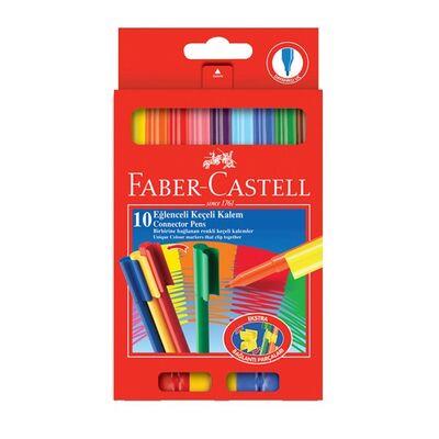 Faber Castell Eğlenceli Keçeli Kalem 10lu Poşet 