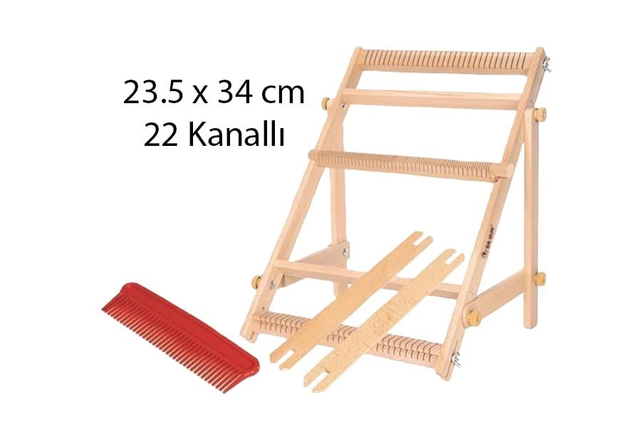 Şirin Kasnak Ayaklı Omurgalı Eğitim dokuma Tezgahı 22 Kanallı