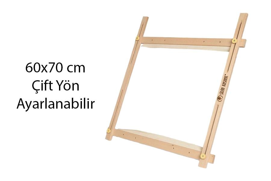 Şirin Kasnak Dört Köşe Goblen Kasnağı Çift Ayarlama Kızağı 331-70