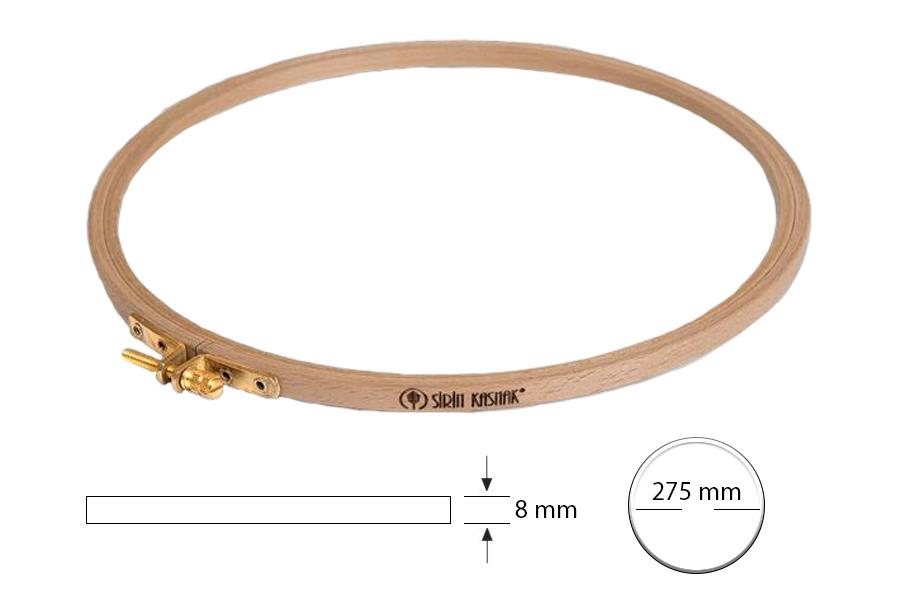 Şirin Kasnak Vidalı Dar Gergef Nakış Kasnağı 202-10 27,5 cm