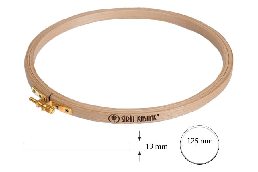 Şirin Kasnak Vidalı Dar Gergef Nakış Kasnağı 206-1 12,5 cm