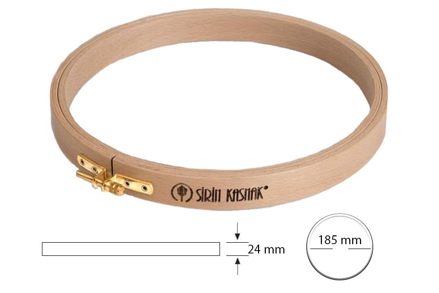 Şirin Kasnak Vidalı Geniş Gergef Nakış Kasnağı 211-4 18,5 cm
