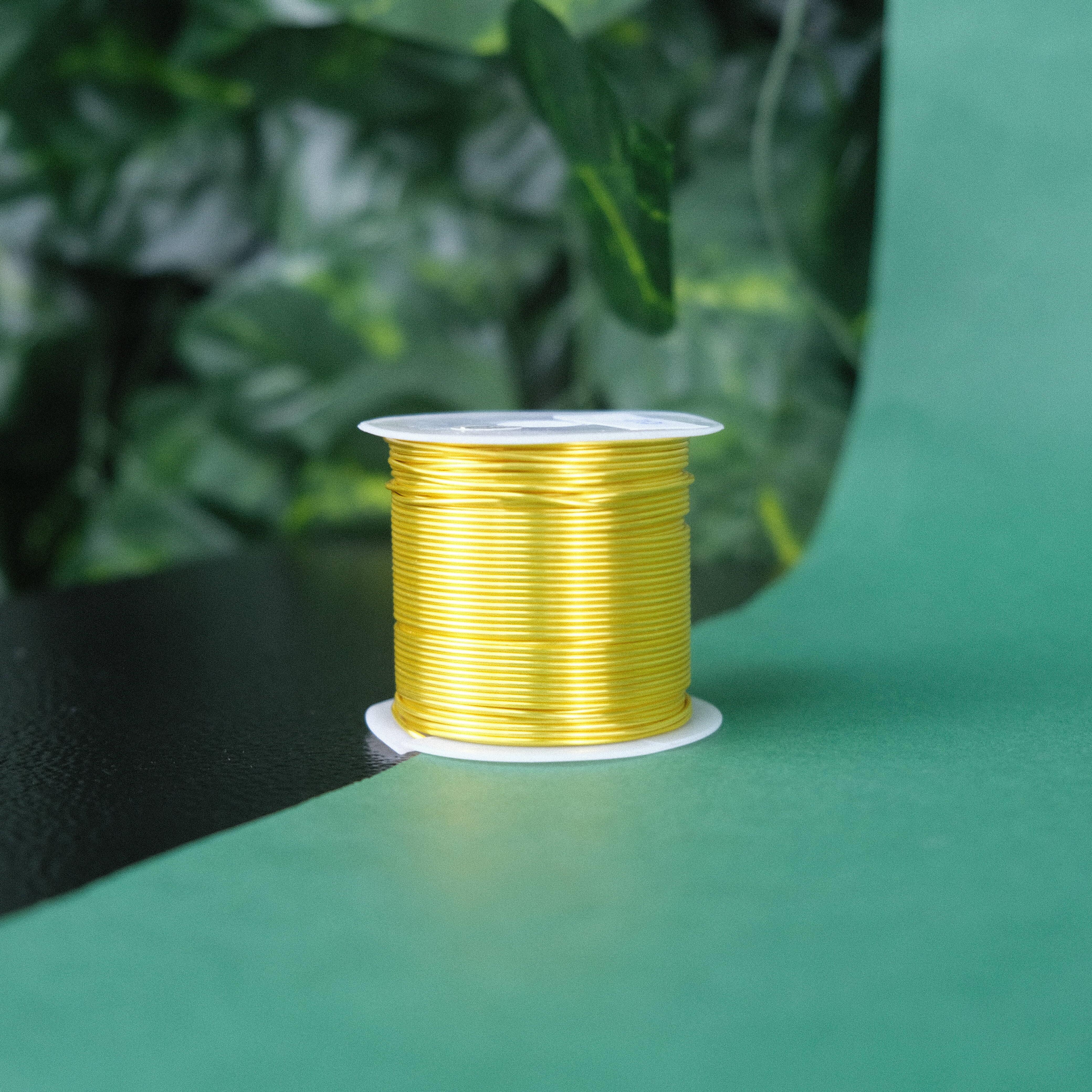 1.0 MM Bakır Tel Gold Takı Teli Filografi Teli Çiçek Teli 100 Gram