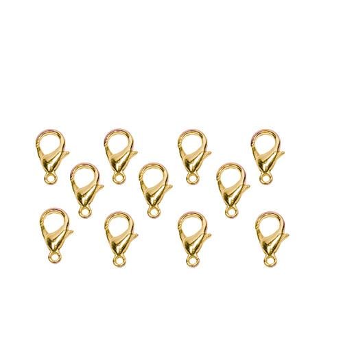 10 mm Altın Rengi Papağan Klips 50 Adet